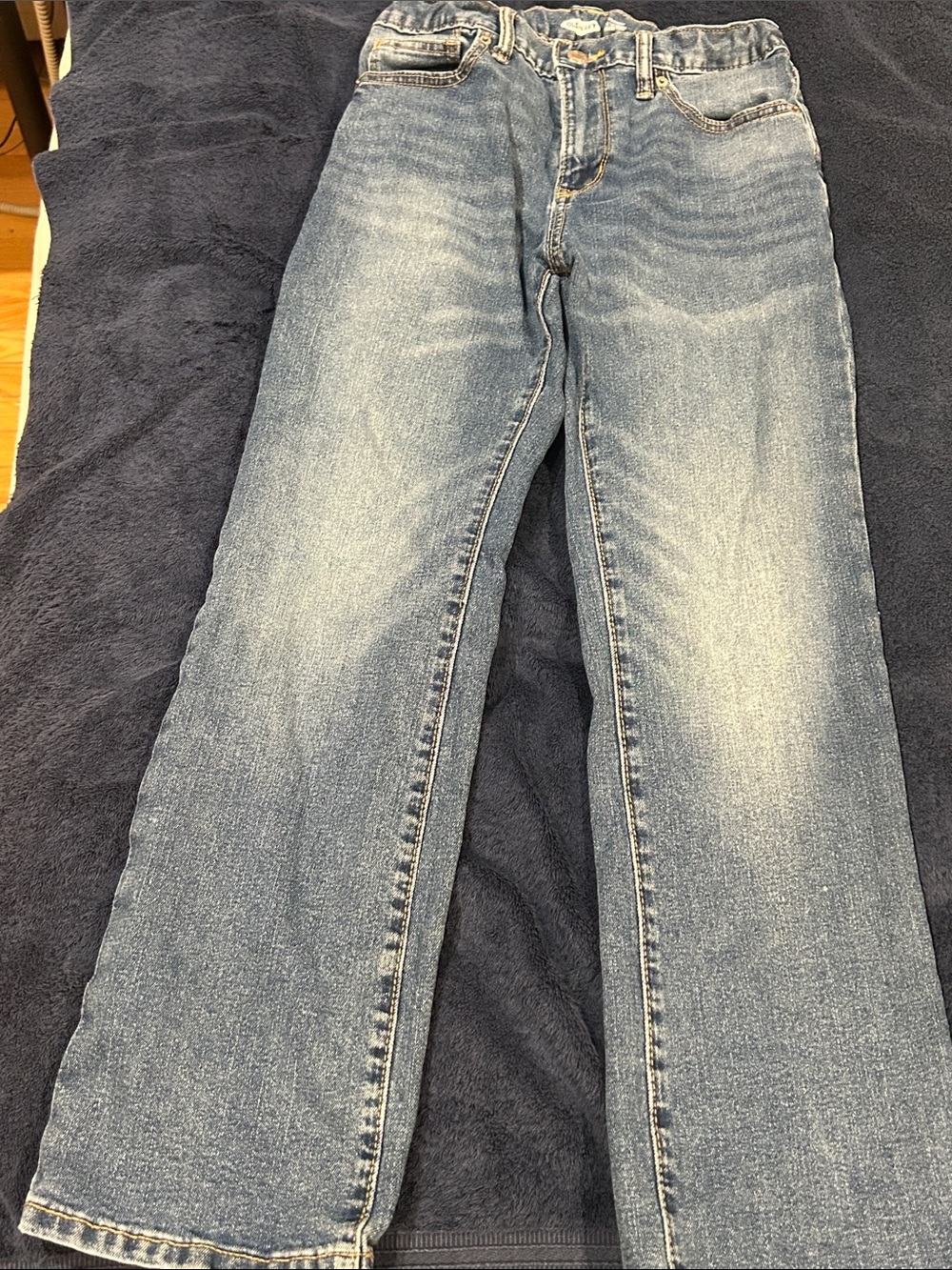 Old Navy Boys Light Blue Relaxed Straight Jeans